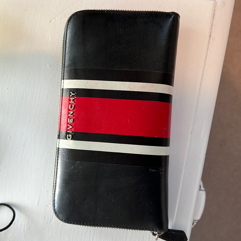 Givenchy wallet black and red